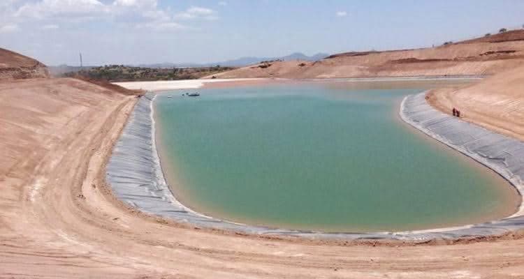 La presa de jales de la mina Las Mercedes